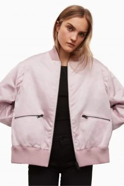 All Saints AllSaints Purple Brooke Bomber Jacket