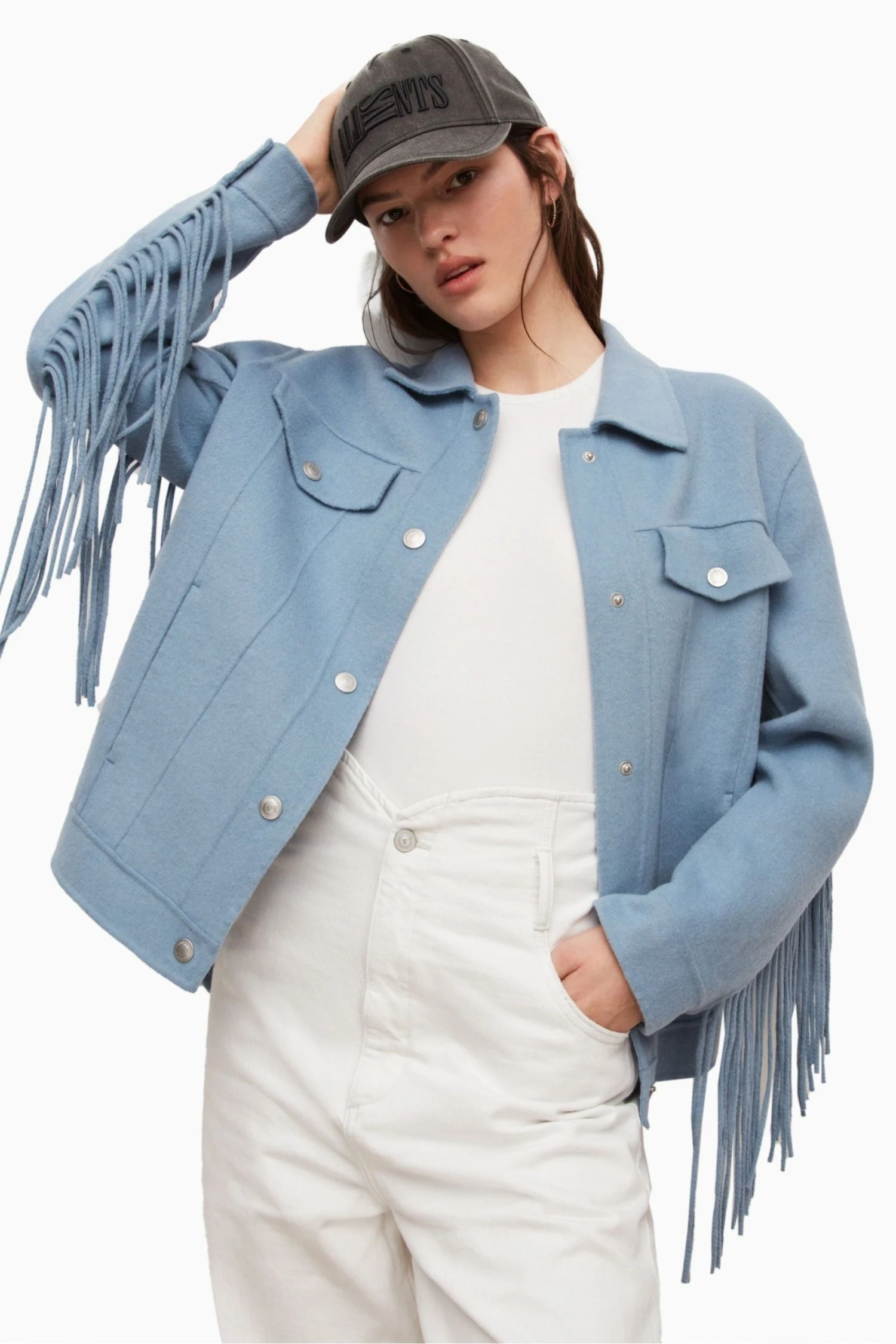 All Saints AllSaints Blue Franke Jacket