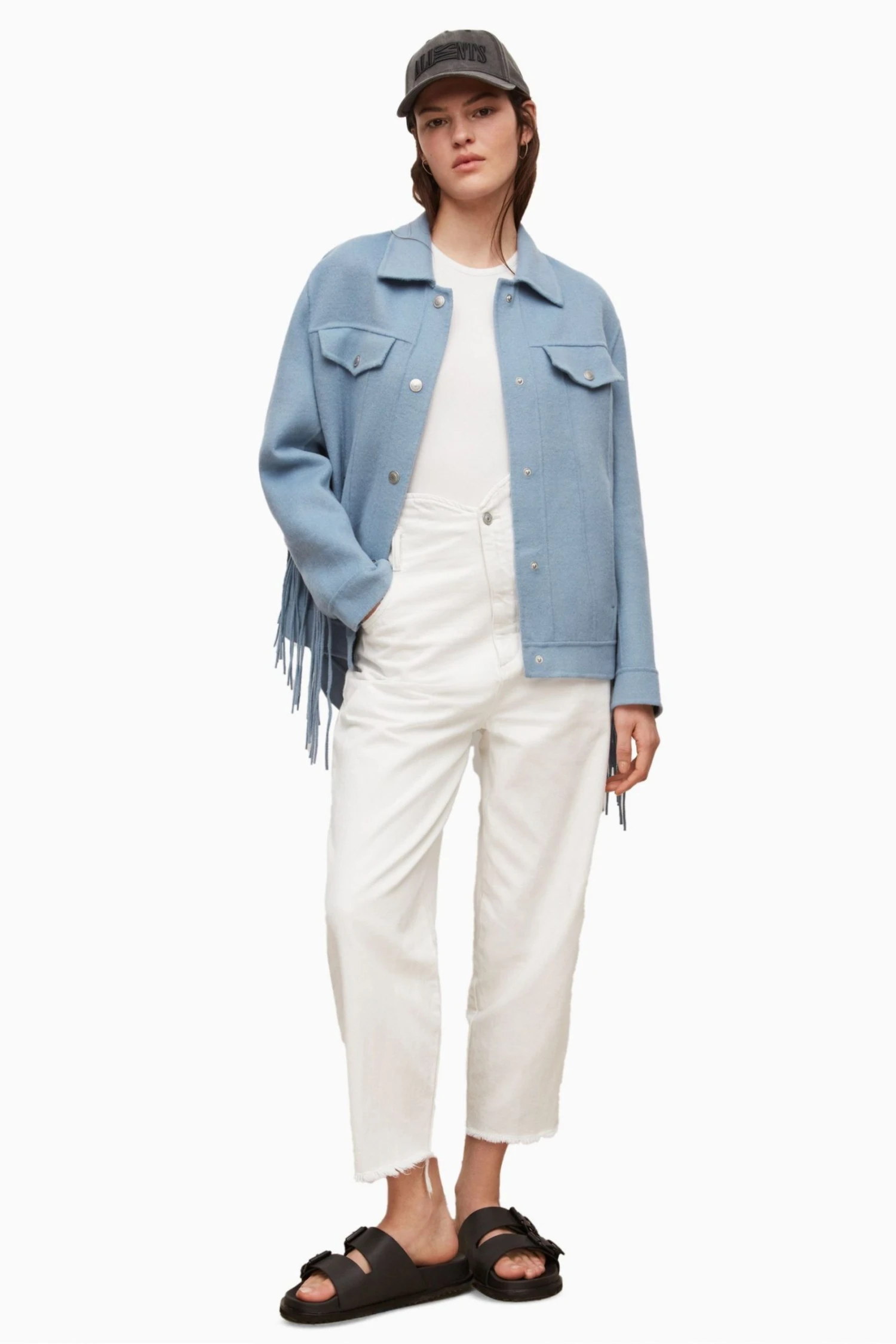 All Saints AllSaints Blue Franke Jacket - Image 3