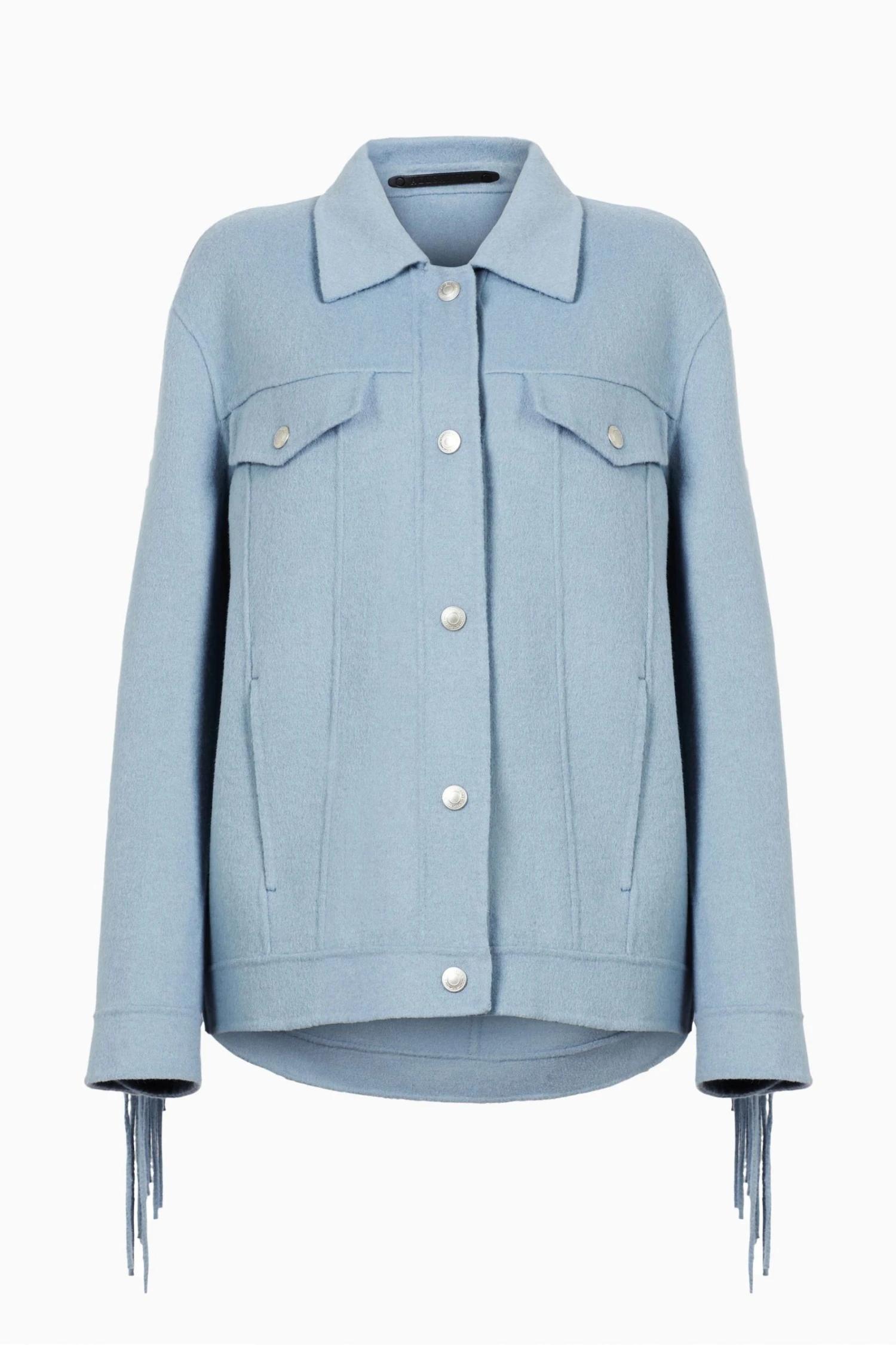 All Saints AllSaints Blue Franke Jacket - Image 7