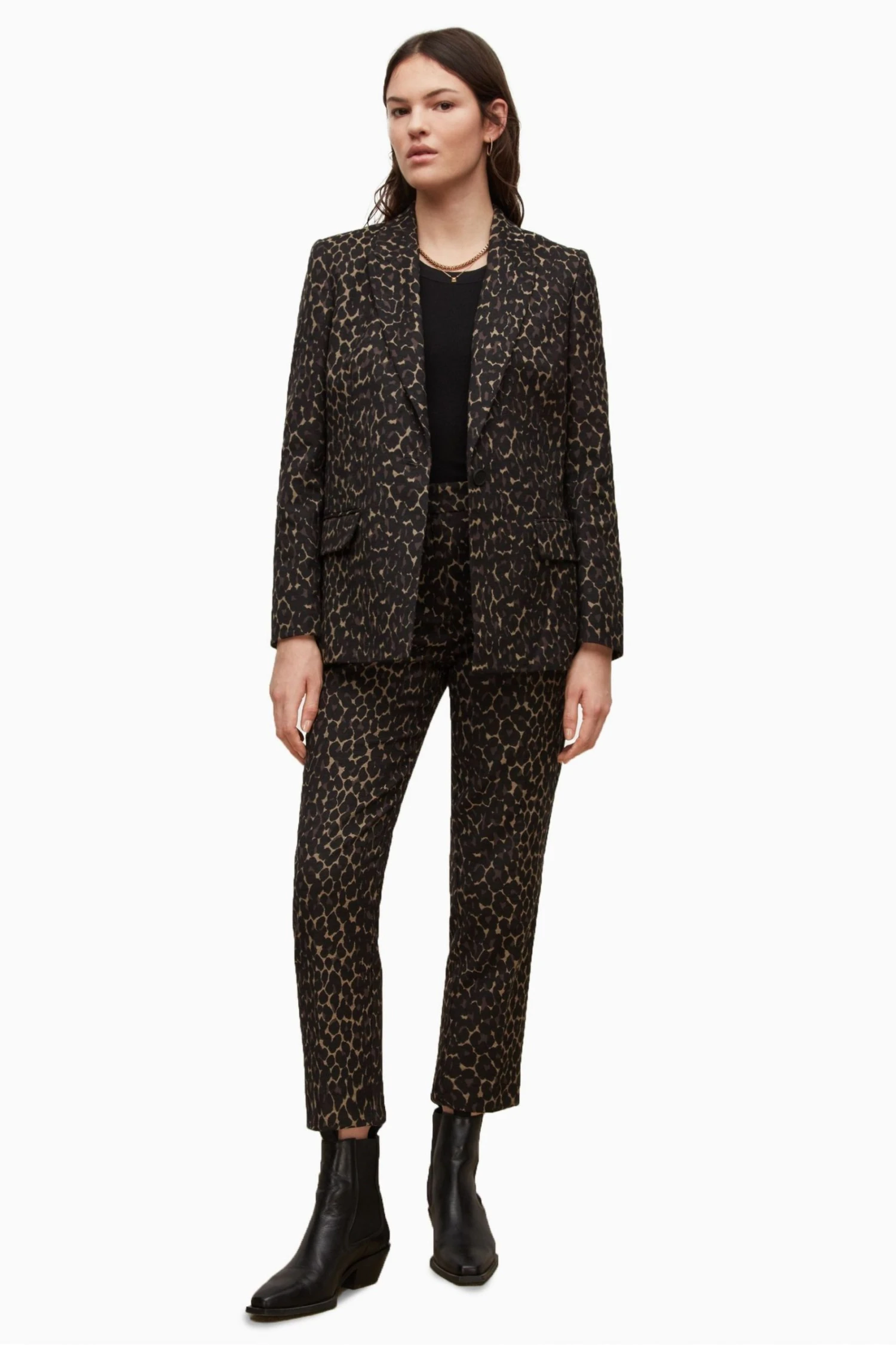 All Saints AllSaints Brown Aurora Blazer