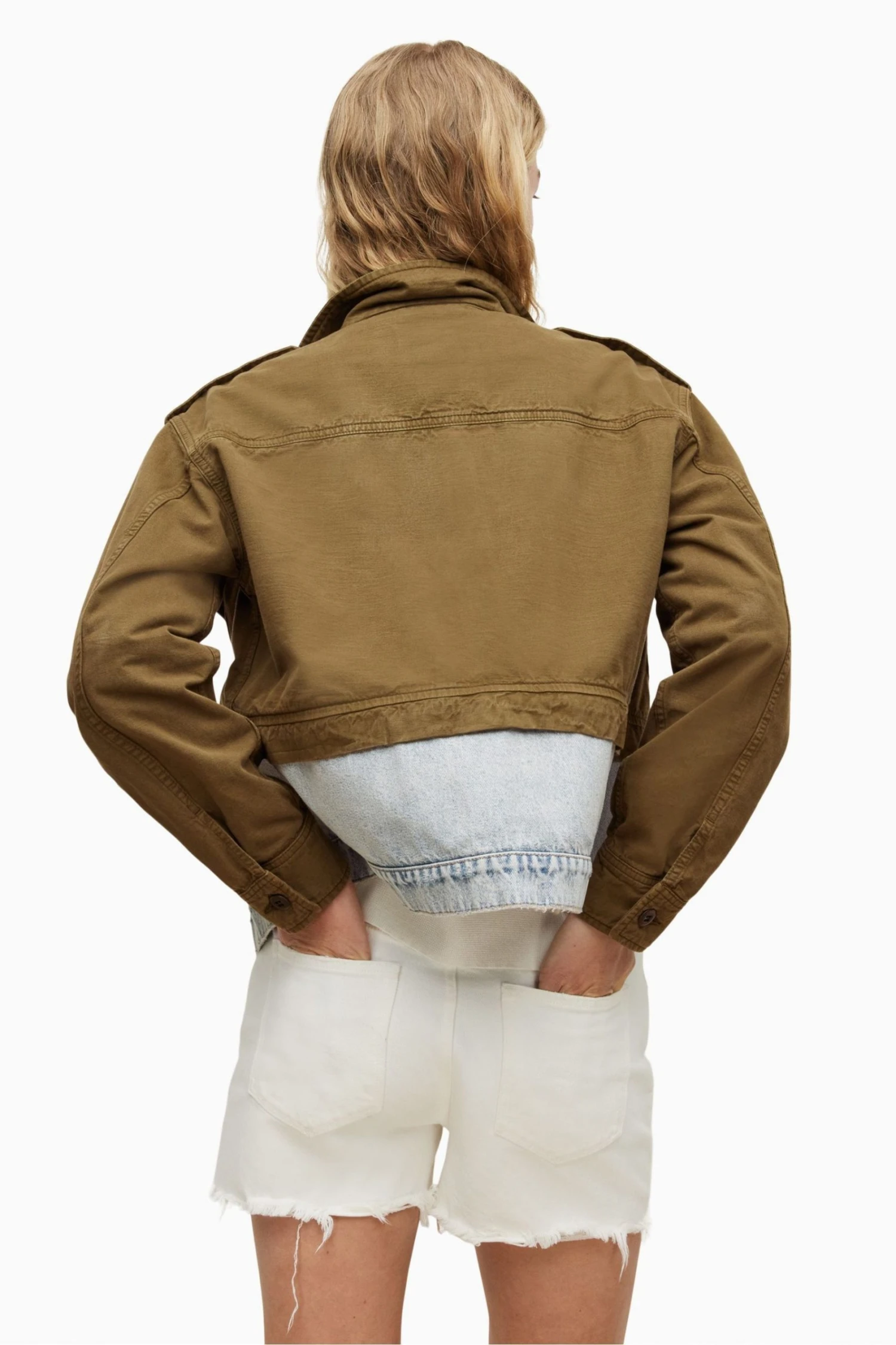 All Saints AllSaints Green Cadie Military Jacket - Image 2