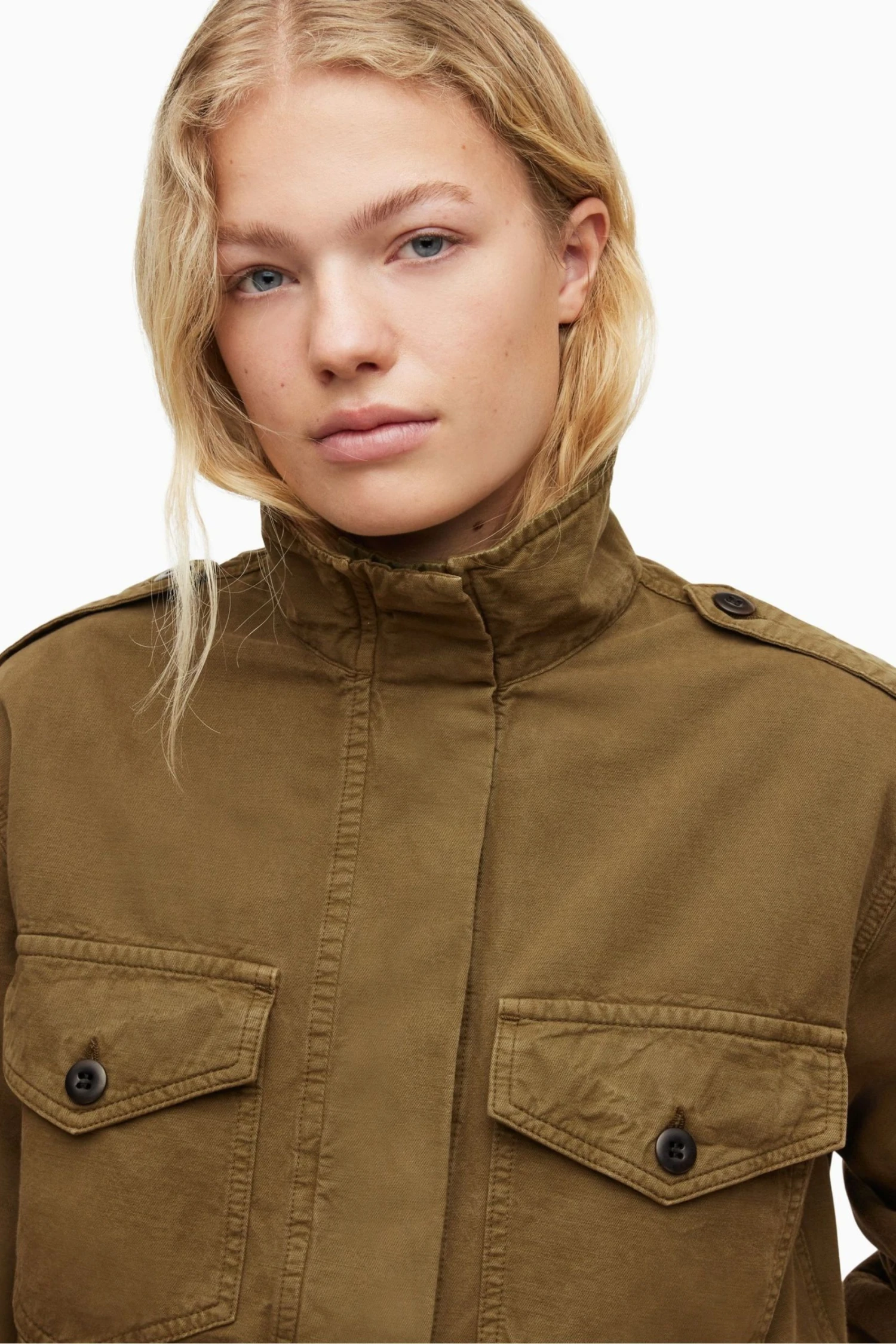 All Saints AllSaints Green Cadie Military Jacket - Image 8