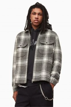 All Saints AllSaints Grey Honshu Jacket