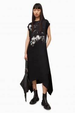 All Saints AllSaints Black Gian Kosumoso Dress