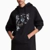 All Saints AllSaints Black Panthera Hoodie Dress