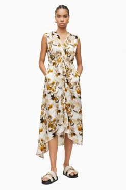 All Saints AllSaints Tate Soleil Yellow Dress
