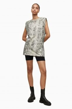 All Saints AllSaints Mika Noche White Tank Dress