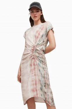 All Saints AllSaints Green Jarita Marea Dress