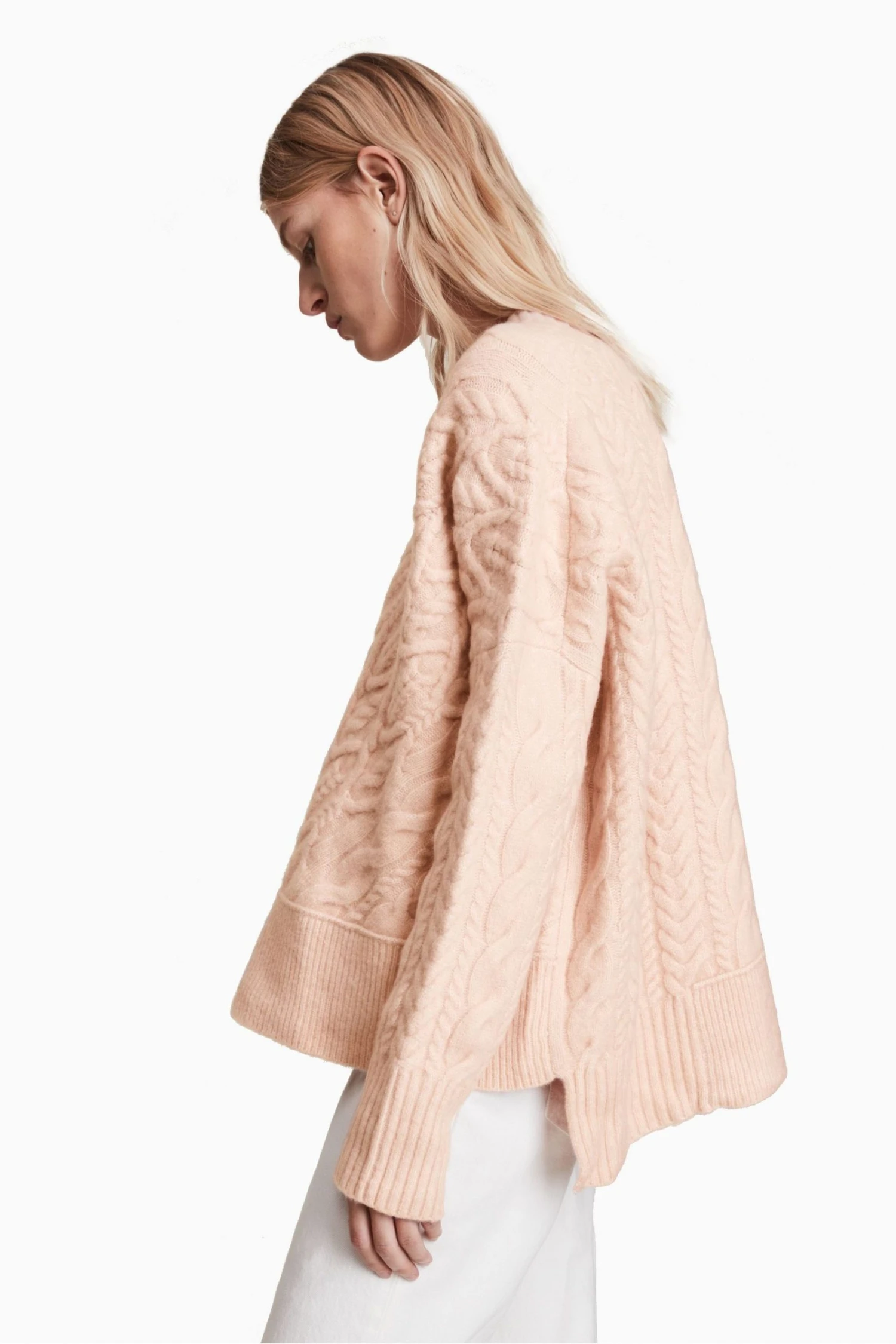 All Saints AllSaints Pink Arvid V-Neck Jumper - Image 2