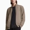 All Saints Raven Natural Zip Through Jumper
