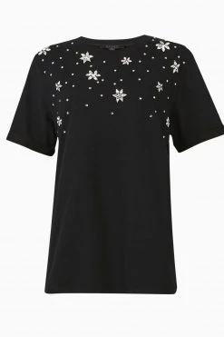 All Saints AllSaints Black Volans Imogen Boy T-Shirt