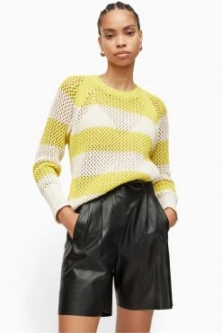 All Saints AllSaints Lou White Mesh Jumper