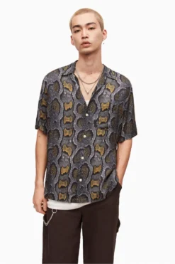 All Saints AllSaints Grey Copperhead Shirt