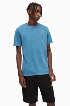 All Saints AllSaints Blue Ossage Short Sleeve Crew T-Shirt