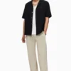 All Saints AllSaints Black Mattole Short-Sleeved Shirt
