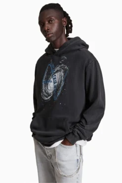 All Saints AllSaints Black Intergalactik Oth Hoodie