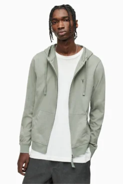 All Saints AllSaints Green Brace Hoodie