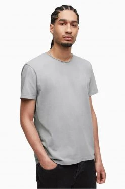 All Saints AllSaints Grey Bodega Short Sleeve Crew T-Shirt