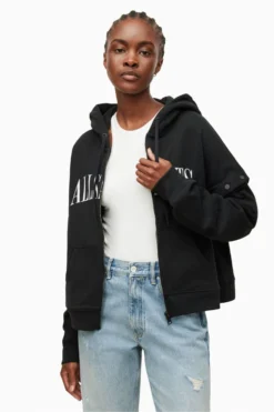All Saints AllSaints Black Amphia Hoodie