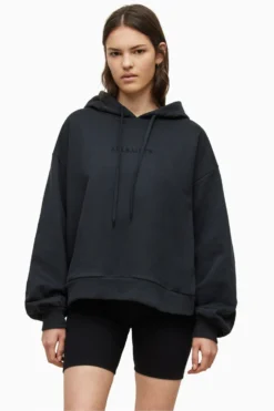 All Saints AllSaints Black Cornu Rihan Hoodie