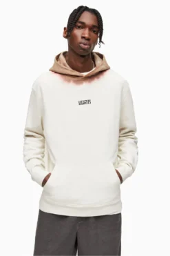 All Saints AllSaints White Skar Pullover Hoodie