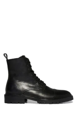 All Saints Piero Black Lace Up Boot