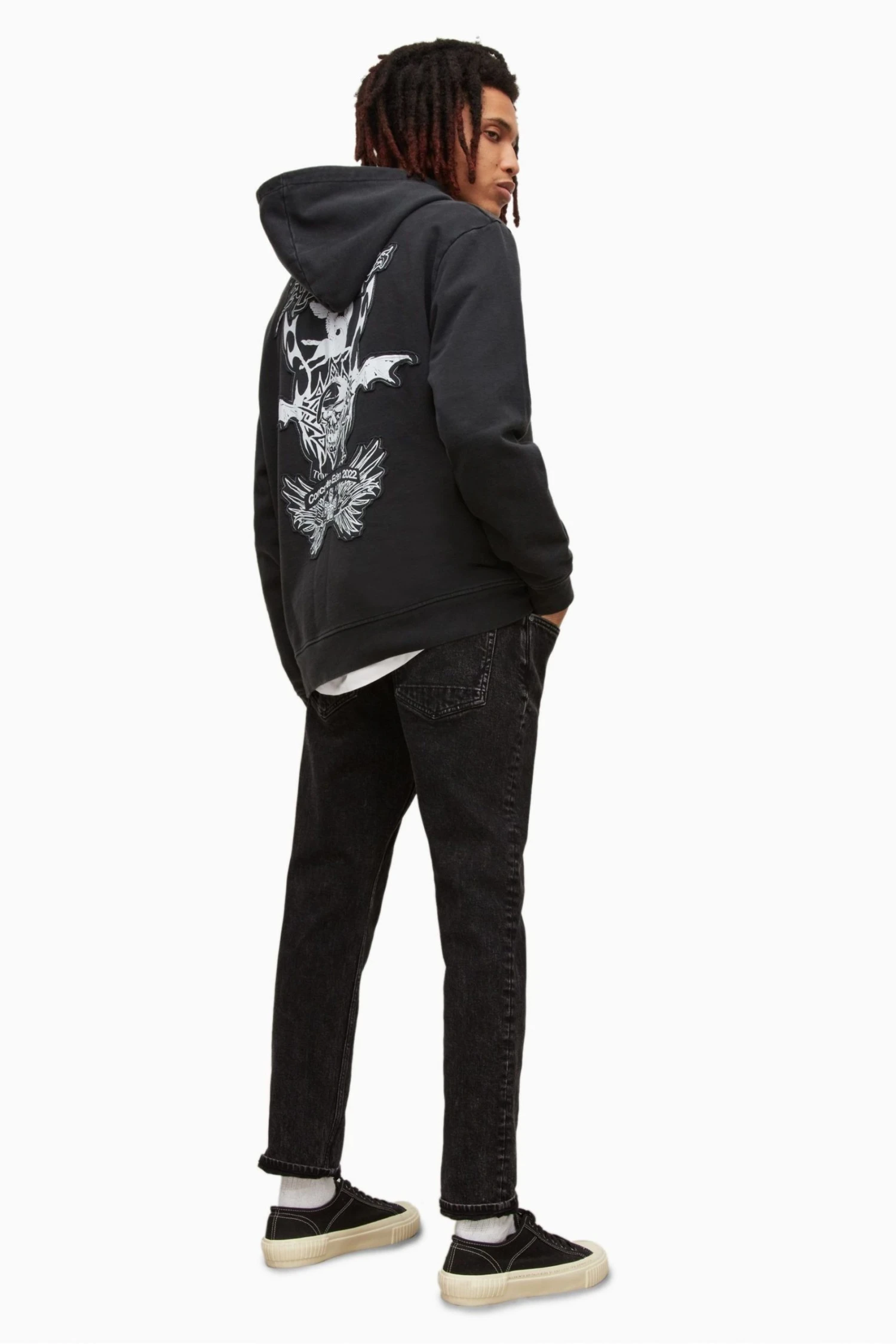 All Saints AllSaints Black Dean Slim Fit Jeans - Image 2