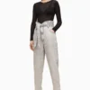 All Saints AllSaints Grey Sammy Paperbag Relaxed Fit Jeans