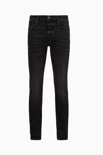 All Saints AllSaints Black Ronnie Skinny Fit Jeans - Image 7