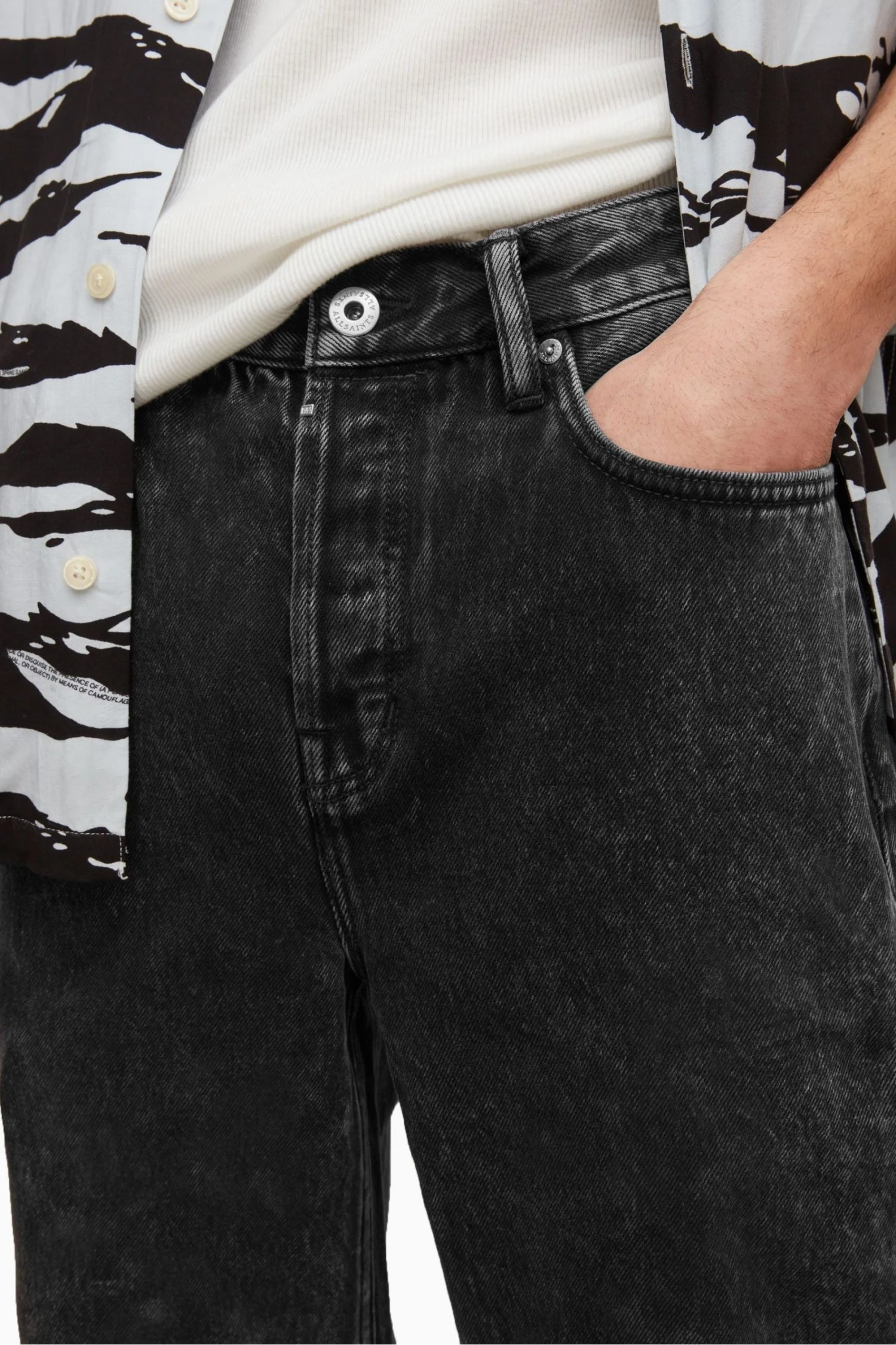 All Saints AllSaints Black Reeves Jeans - Image 4