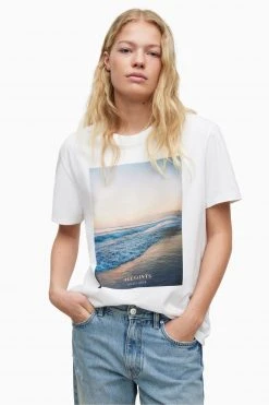 All Saints AllSaints White Solis Boyfriend T-Shirt