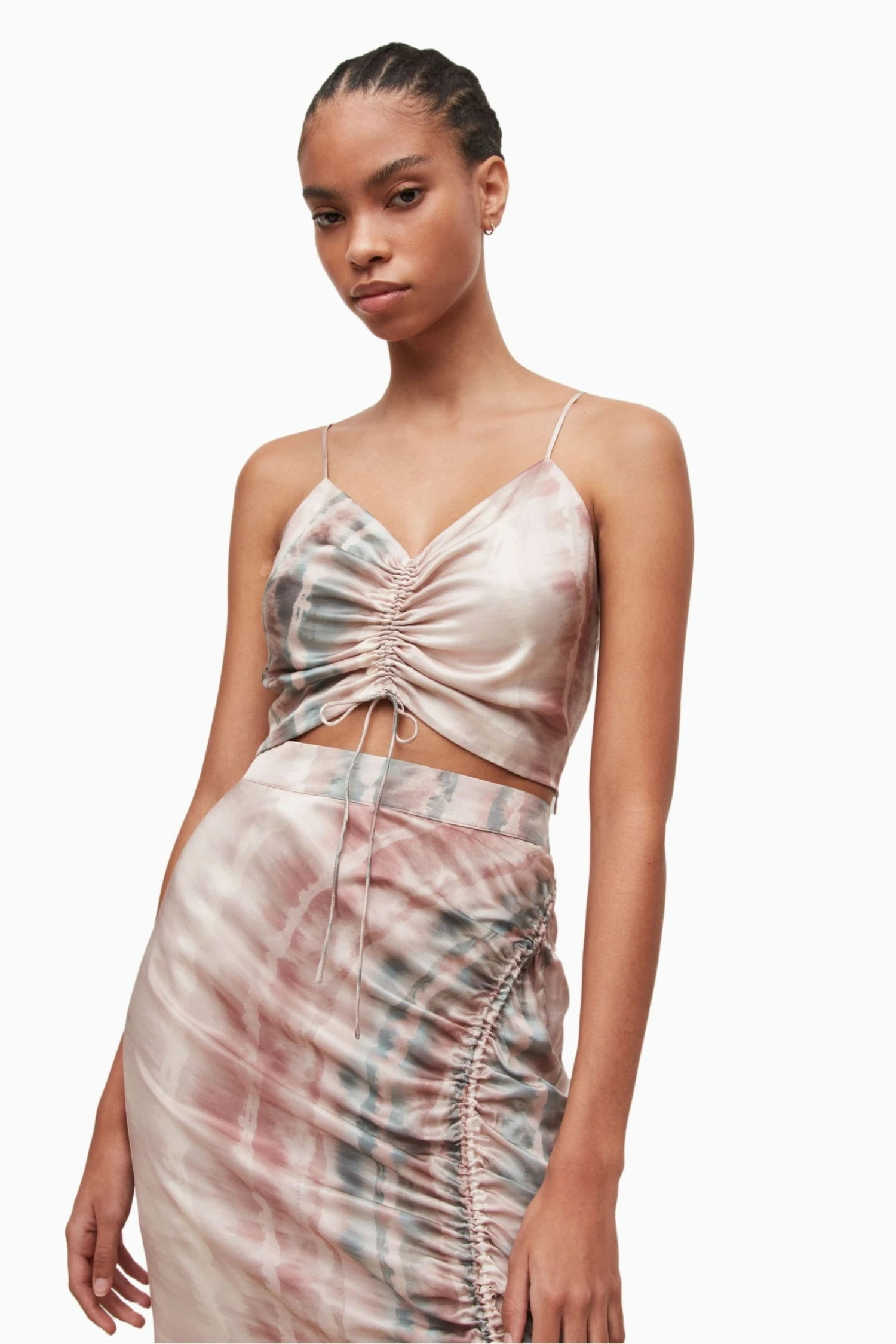 All Saints AllSaints Green Alexia Marea Top - Image 3