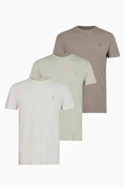 All Saints AllSaints Green Tonic Short Sleeve Crew T-Shirt 3 Pack