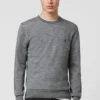 All Saints AllSaints Merino Wool Mode Jumper Navy