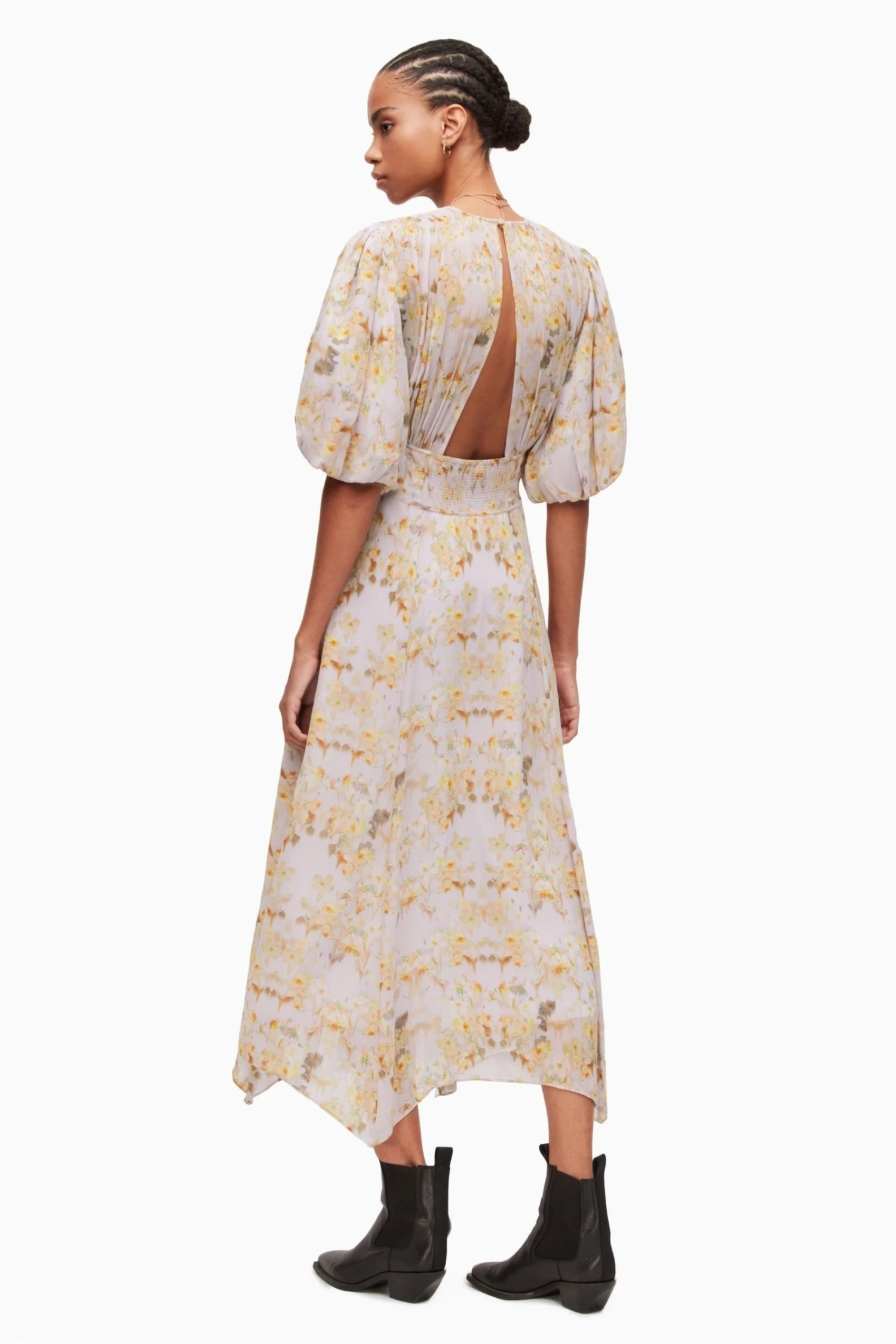 All Saints AllSaints Yellow Aspen Momo Dress - Image 2
