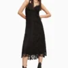 All Saints AllSaints Black Lali Dress