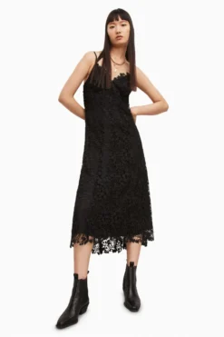 All Saints AllSaints Black Lali Dress