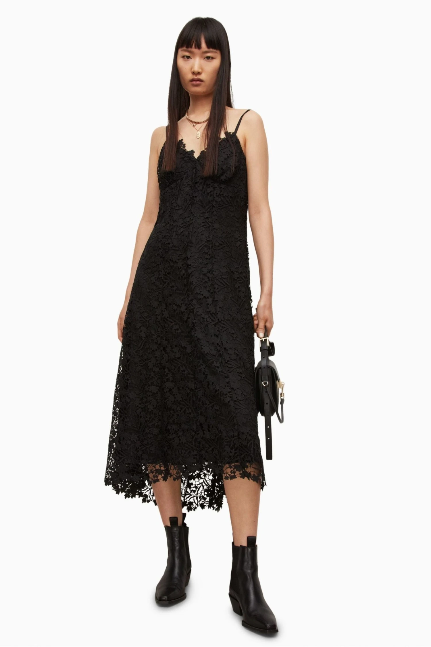 All Saints AllSaints Black Lali Dress - Image 4