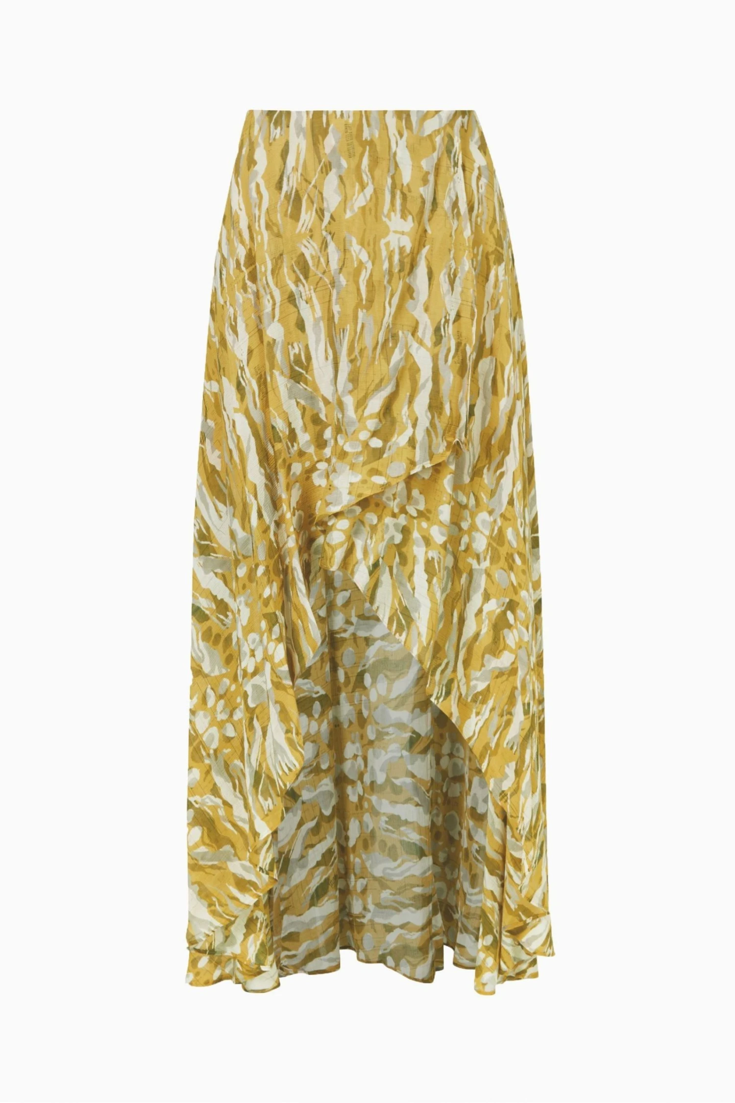 All Saints AllSaints Yellow Slvina Oniyuri Skirt - Image 5
