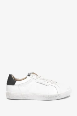 All Saints AllSaints White Sheer Low Top Lace-Up Cervo Shoes
