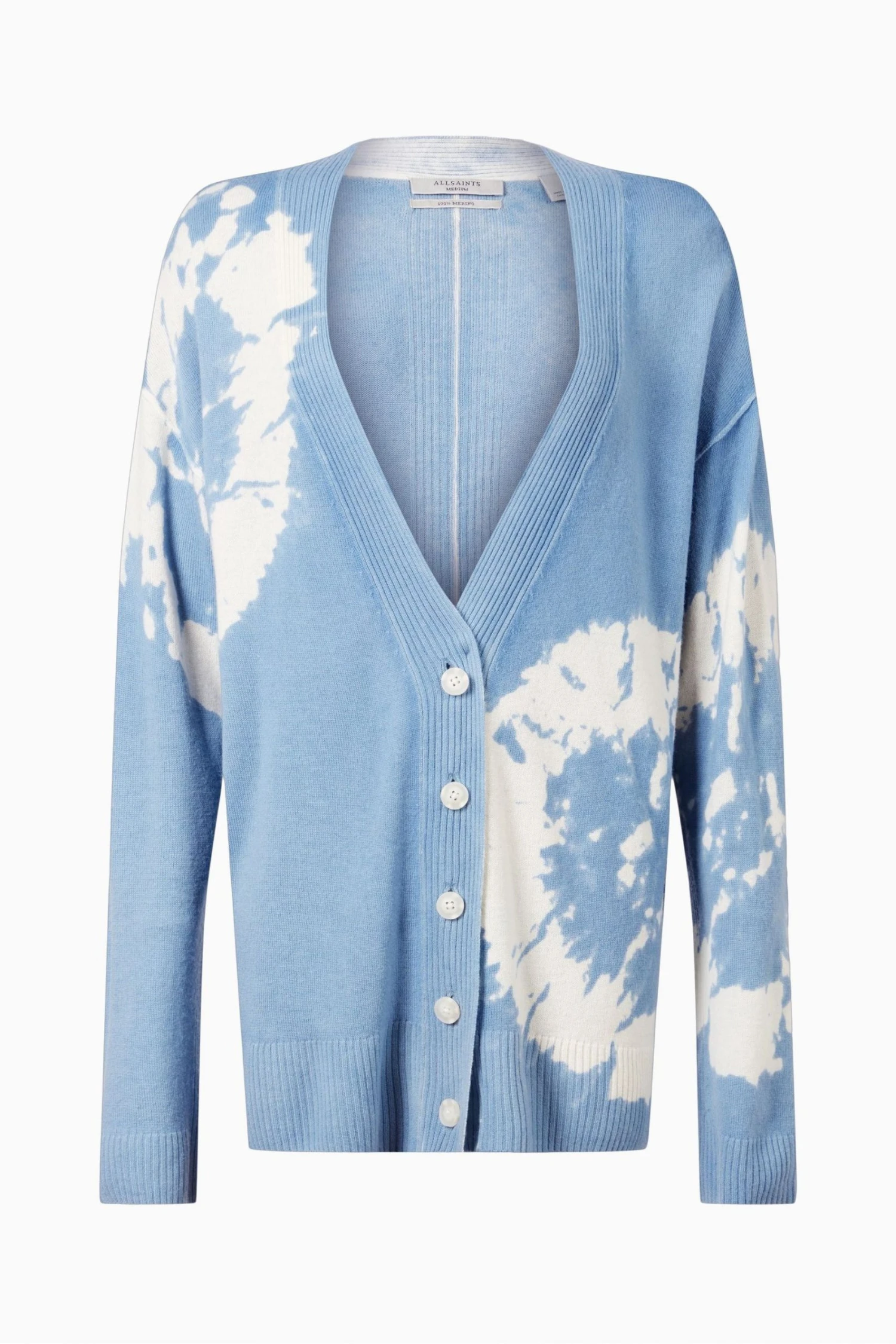 All Saints AllSaints Blue Harmony Cardigan - Image 6