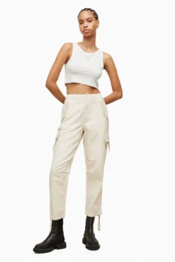 All Saints Mel Natural Combat Trousers