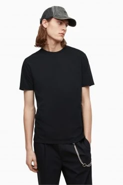 All Saints AllSaints Black Ossage Short Sleeve Crew T-Shirt