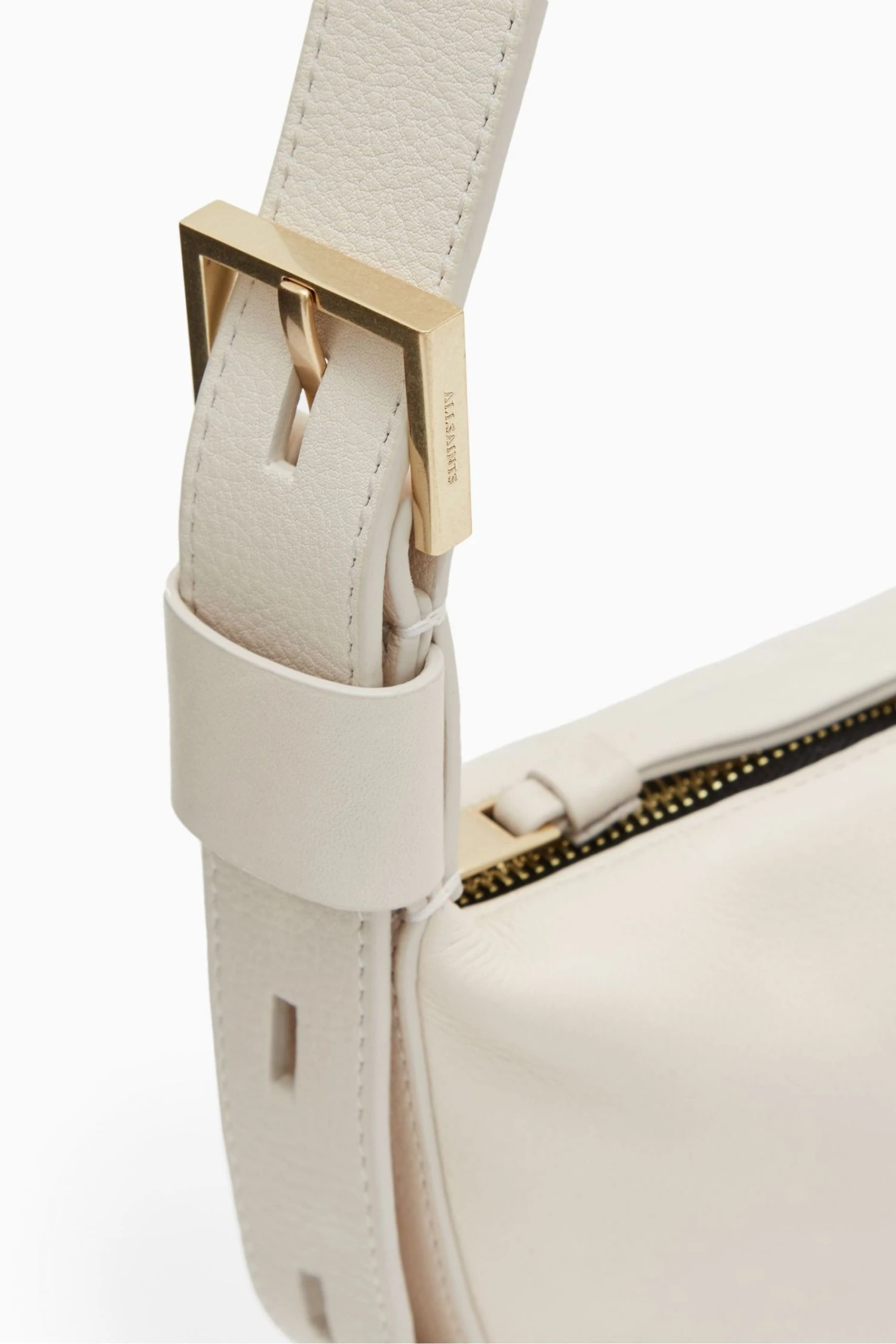All Saints AllSaints White Half Moon Cross-Body Bag - Image 4