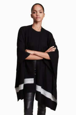 All Saints AllSaints Black Pru Shawl