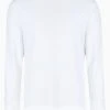 All Saints White Figure Ls Crew T-Shirt
