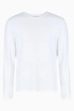 All Saints White Figure Ls Crew T-Shirt