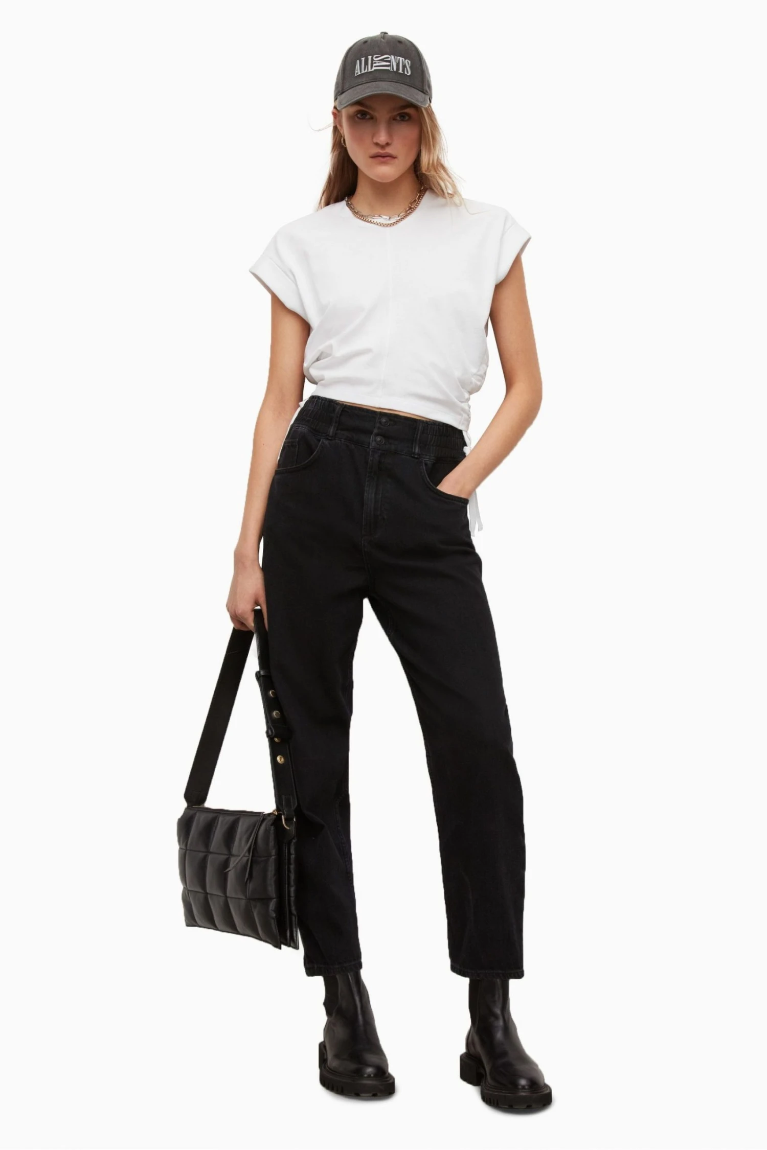 All Saints AllSaints White Mira T-Shirt - Image 4