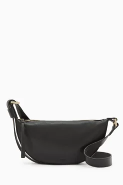 All Saints AllSaints Black Half Moon Cross-Body Bag